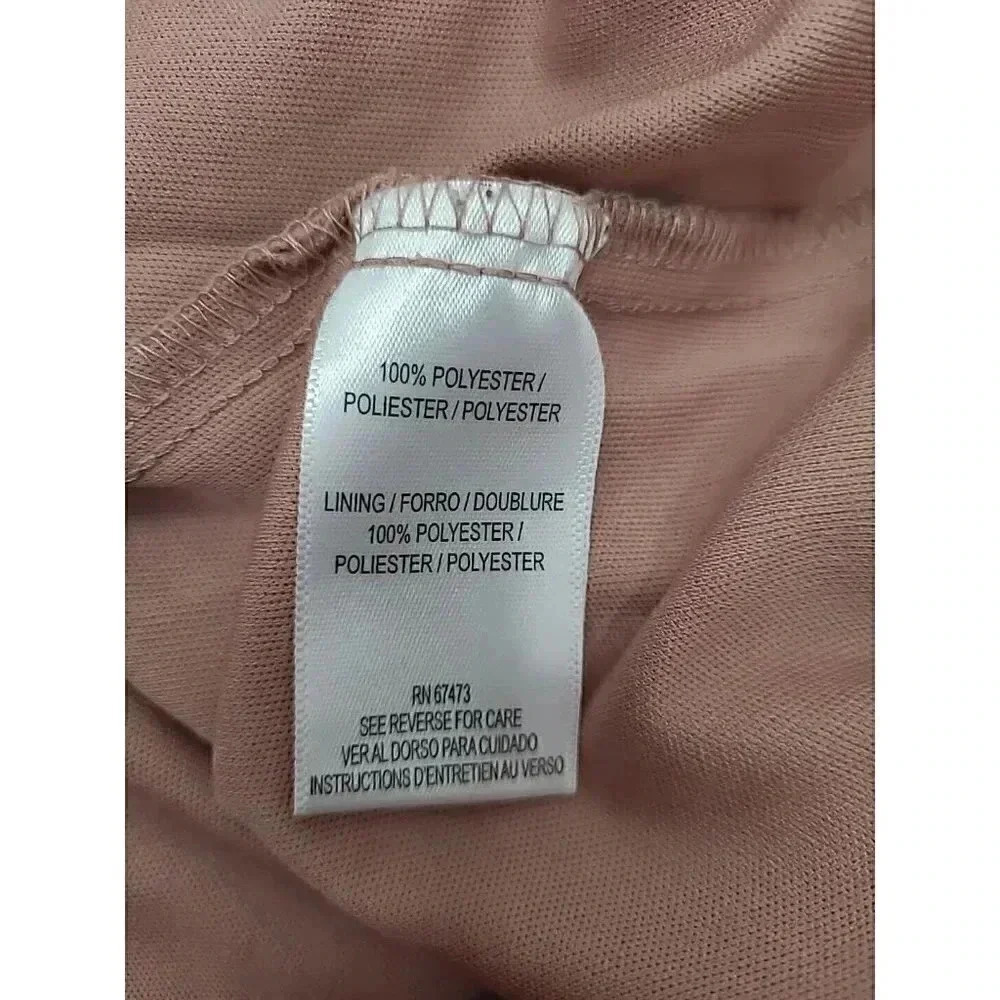 Taylor Dress Women's Size 12 Mauve Tired Maxi Formal Dress Mock Halter - Picture 5 of 9
